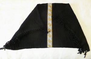 Reboso/Poncho telar negro